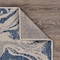 Homeroots 2 x 3 ft. Navy Abstract Indoor & Outdoor Scatter Area Rug 396141 - alternate 2